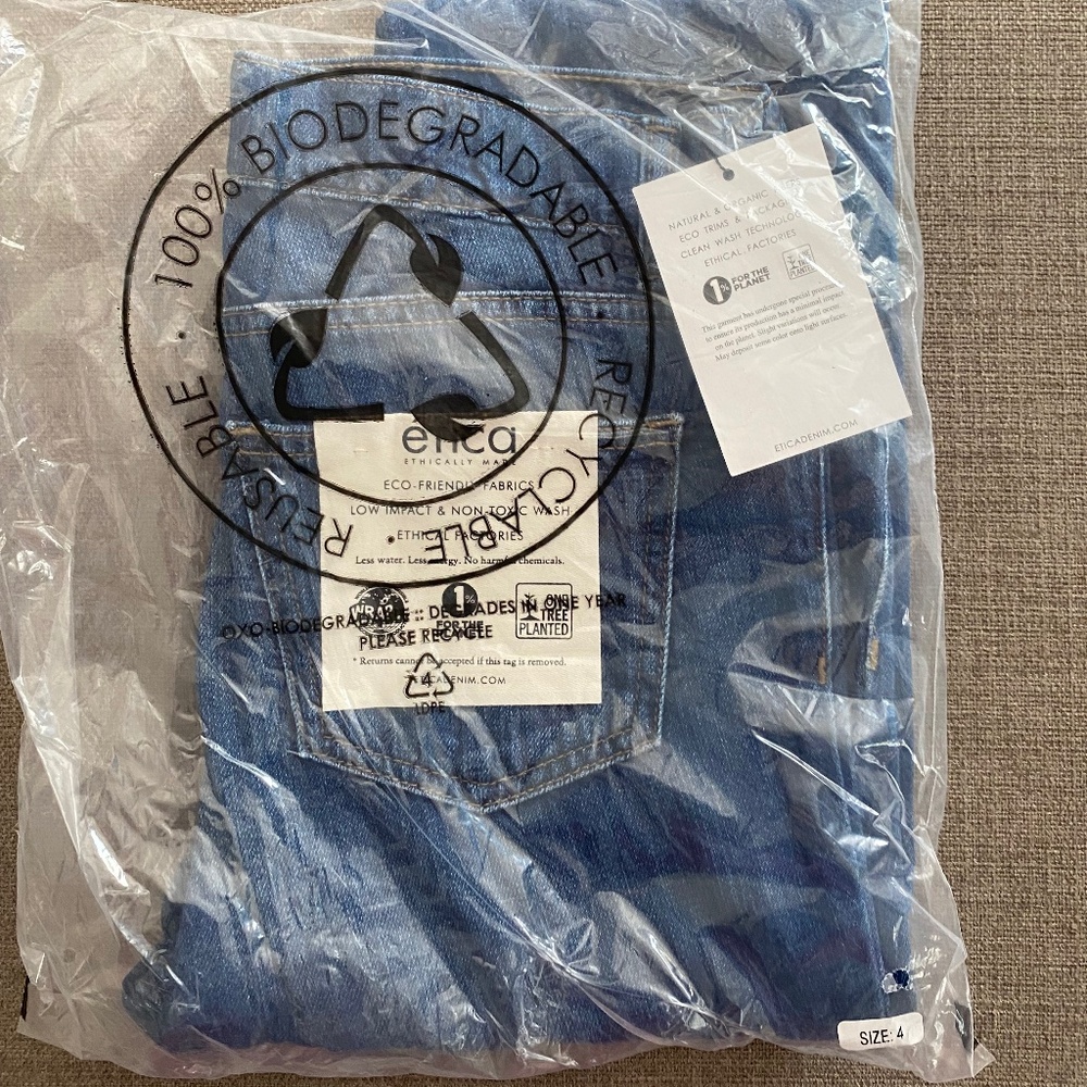 Etica jeans size 4 NWT in bag